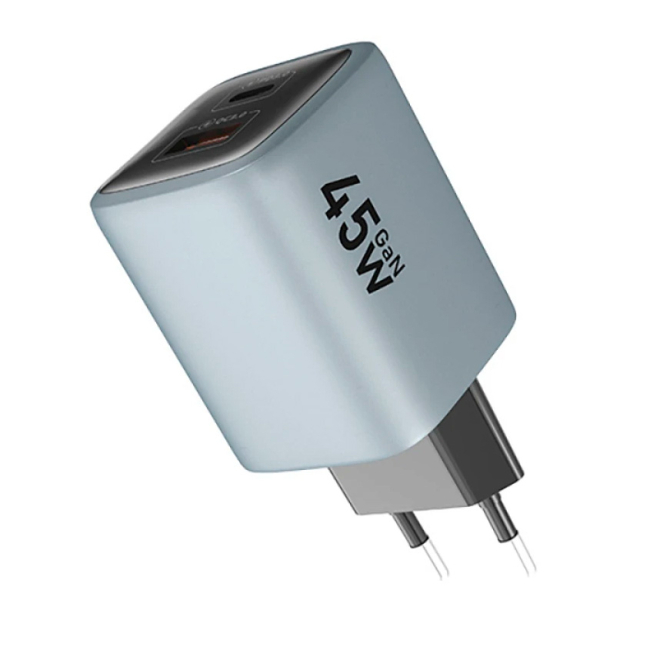 Павербанки - Сетевое зарядное устройство Remzona iwell Acey GaN 45W (CHAC-04BK)