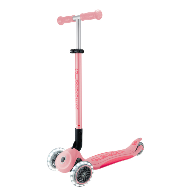 Самокаты - ​Самокат Globber Elite lights пастельно-розовый (439-710-3)