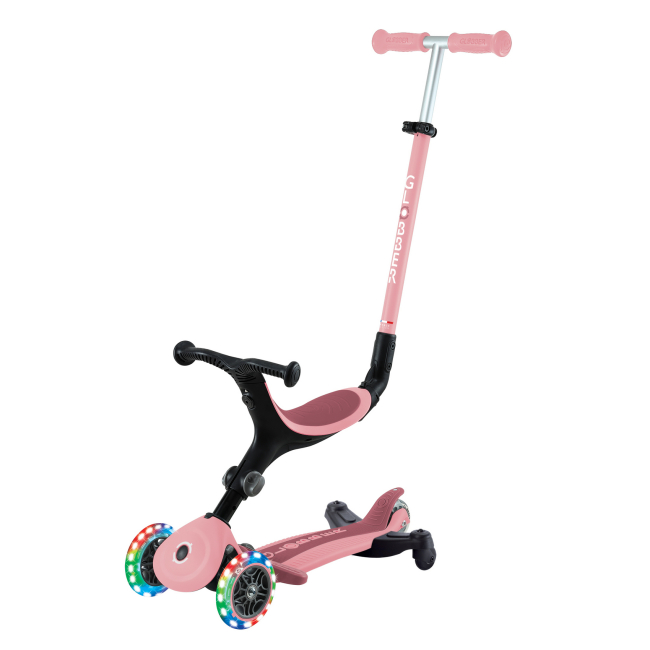 Самокати - Самокат Globber Go up active lights 360 пастельно-рожевий (749-310)