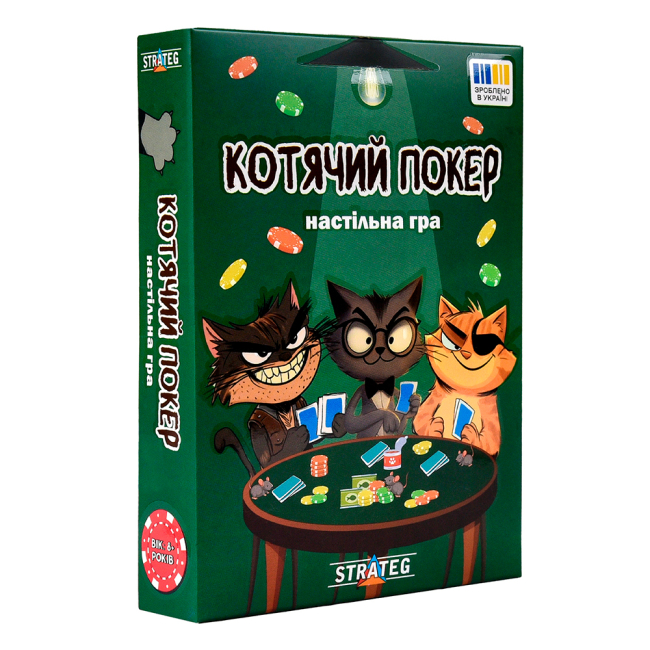 Настольные игры - Настольная игра Strateg Кошачий покер (30940)