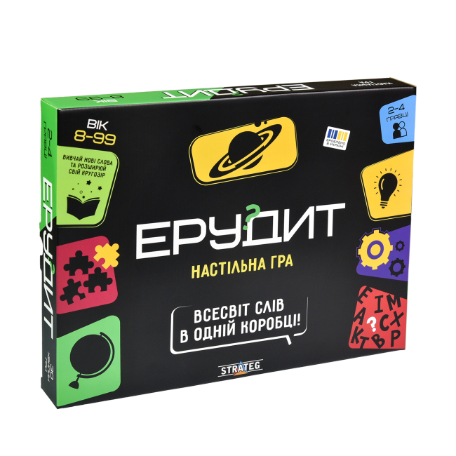 Настільні ігри - Настільна гра Strateg Ерудит (30451)