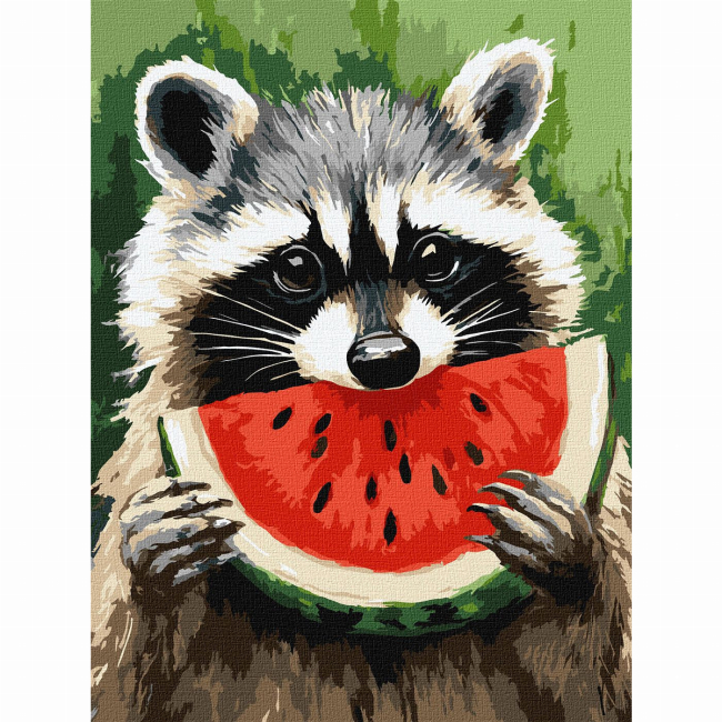 Товари для малювання - Картина за номерами Ідейка Соковитий кавун 30 х 40 см (KHO6745)