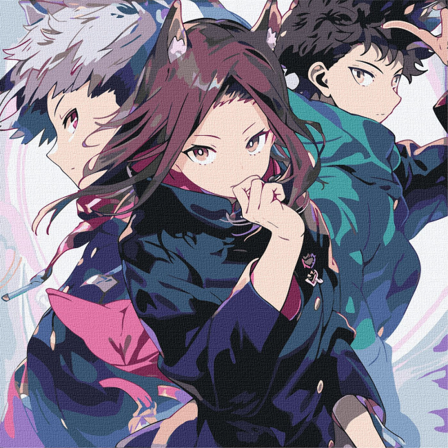 Товари для малювання - Картина за номерами Ідейка Міцна дружба 40 х 40 см (KHO8392)