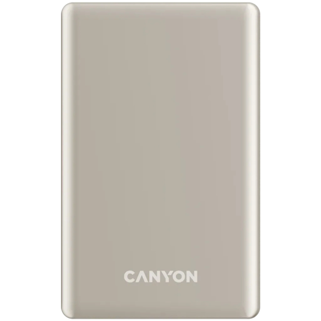 Павербанки - Портативная батарея Canyon power bank OnPower 505 slim Magnetic 5000 mAh PD20W Beige (CNS-CPB505BE)