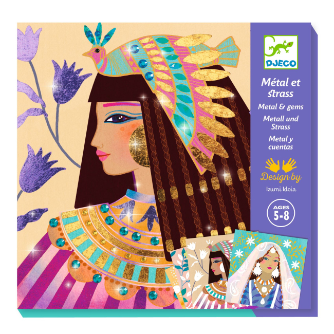 Товары для рисования - ​Набор для творчества DJECO Аппликация фольгой Драгоценные украшения (DJ09527)