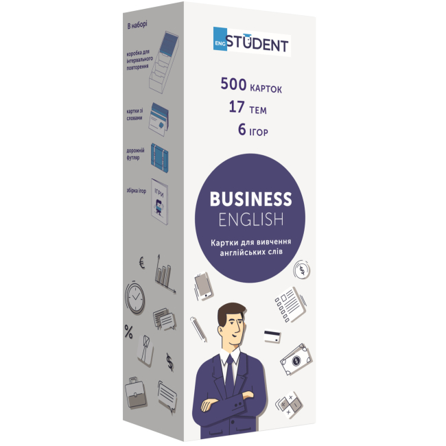Учебная литература - Картки для вивчення англійської мови «Business English» (рівень В1-В2) (9789669773869)