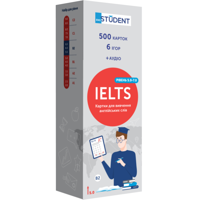 Учебная литература - Картки для вивчення англійської мови «IELTS» (рівень 5.0-7.0) (9786177702619)