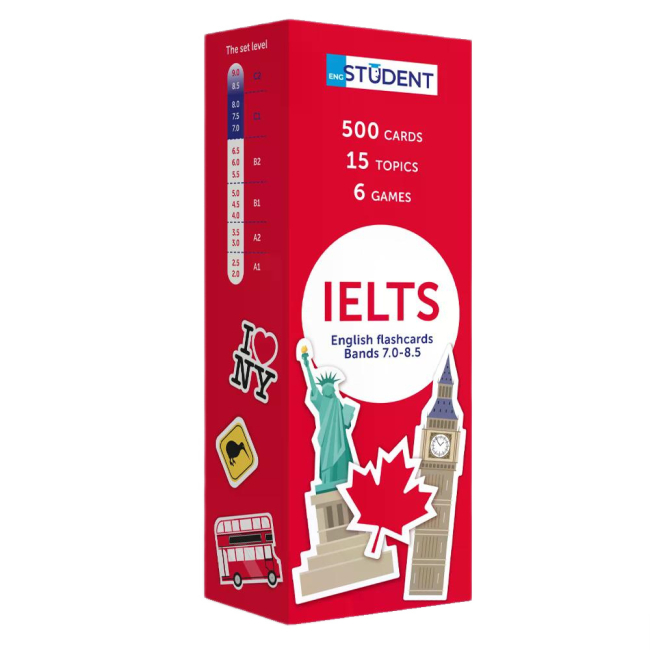 Навчальна література - Картки для вивчення англійської мови «IELTS English to English» (band 7.0-8.5)  (9786177702343)