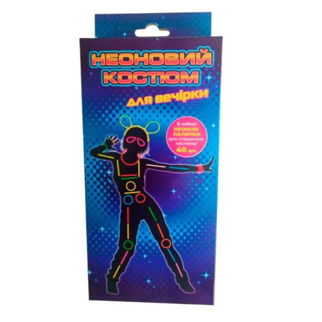 Костюми та маски - Костюм для вечірки Shantou Yisheng неоновий (FG250505179D)