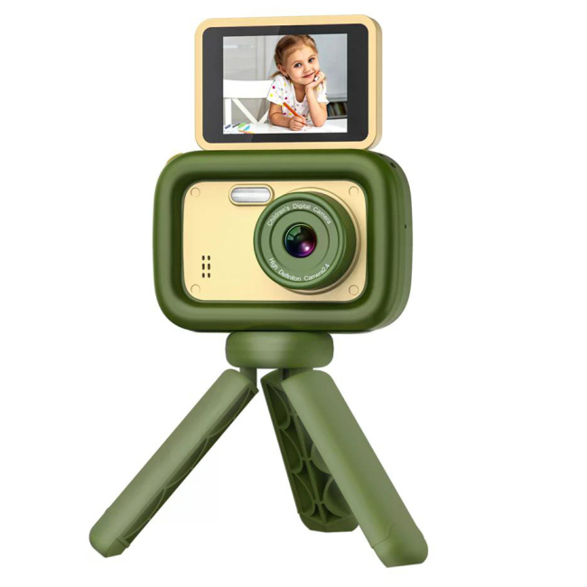 Фотоаппараты - Детская камера Remzona Fun Moments темно-зеленая (KC-01/3)