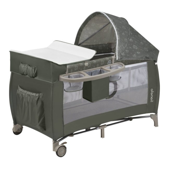 Манежи - Кроватка-манеж Lionelo Sven Plus Beige Olive (LO-SVEN PLUS BEIGE OLIVE)