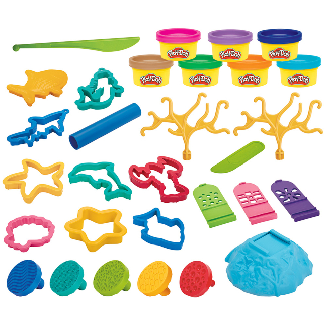 Наборы для лепки - ​Набор для творчества с пластилином Play-Doh Креатив Море (F7384/F8163)