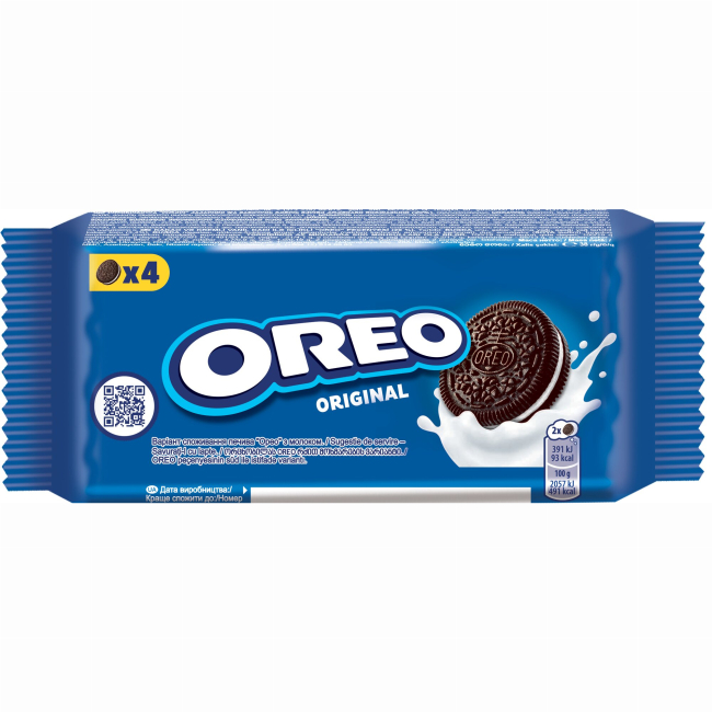 Солодощі - Печиво Oreo з какао та кремовою начинкою ванільного смаку 38 г (7622210653727)