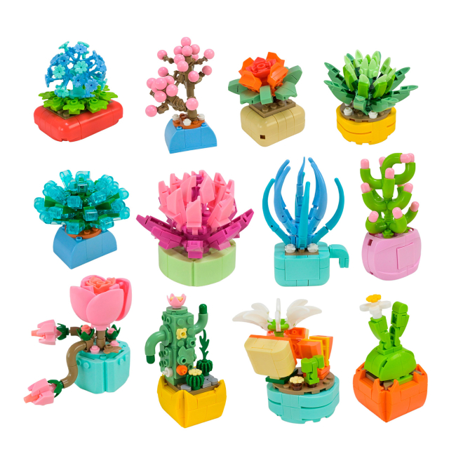 Конструкторы с уникальными деталями - Конструктор Країна Іграшок Цветы в ассортименте (8940)