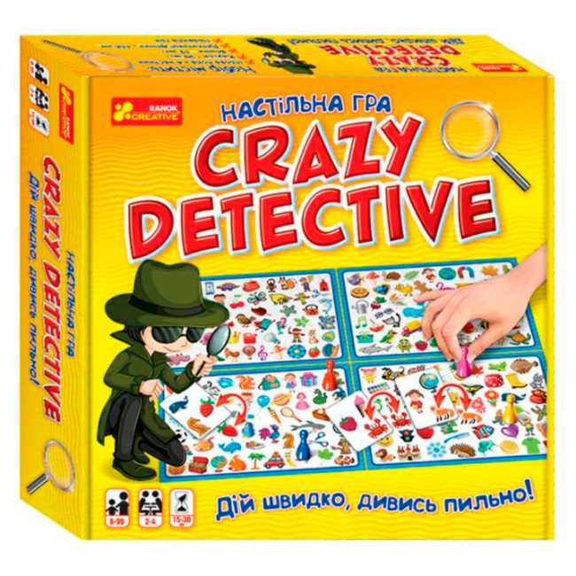 Настільні ігри - Настільна гра Ranok Crazy detective (10120164У)