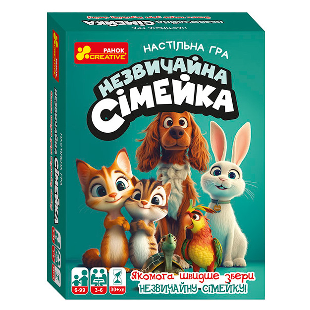 Настільні ігри - Настільна гра Ranok Незвичайна сімейка (10120213У)