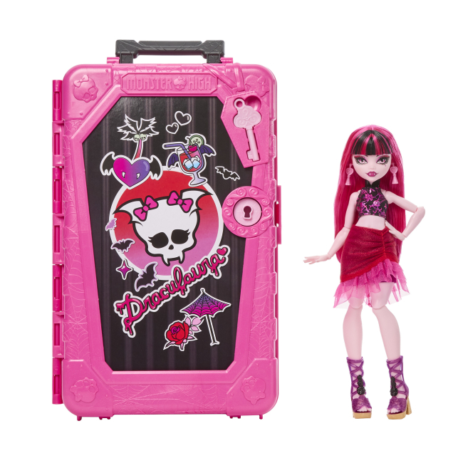 Куклы - Набор-сюрприз Monster High Кошмарные каникулы Ужас какие секреты Дракулауры (JDR50)