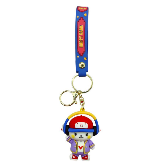 Брелоки - Брелок Bibi Toys Котик фіолетовий (761698BT)