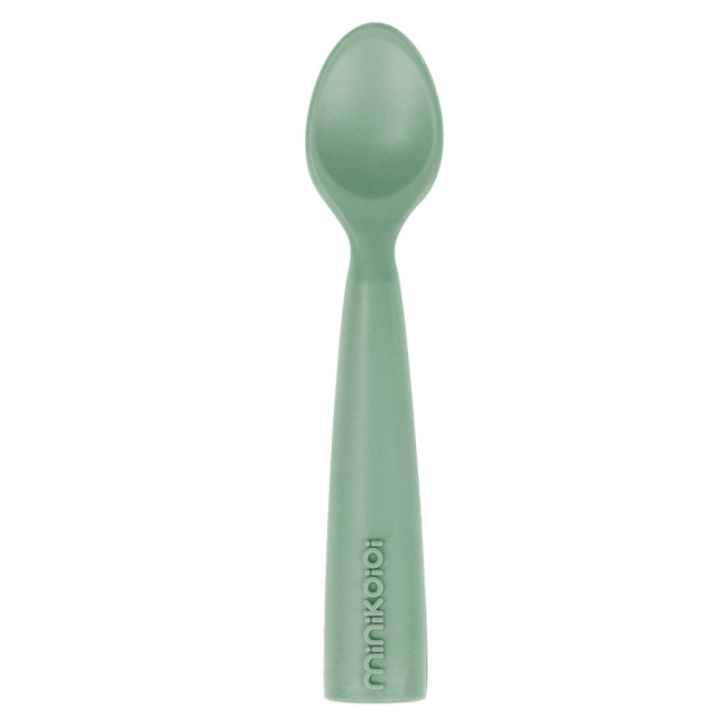 Дитячий посуд та аксесуари - ​Ложка силіконова MinikOiOi Scooper River Green (101140007)