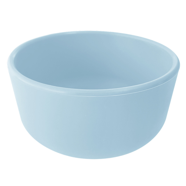 Дитячий посуд та аксесуари - Глибока тарілка силіконова MinikOiOi Bowl Mineral Blue (101080103)