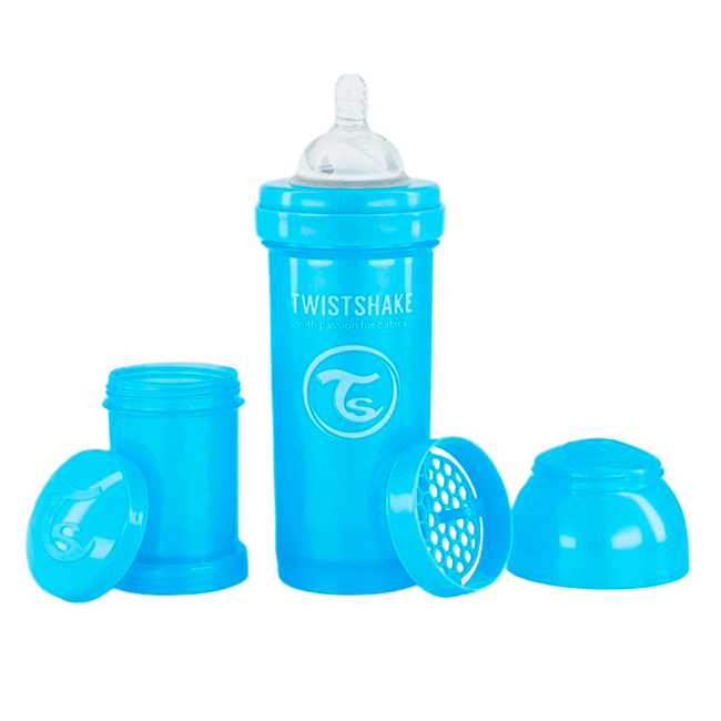 Пляшечки, соски та аксесуари - Пляшечка для годування Twistshake Pearl blue 260 мл (78381)
