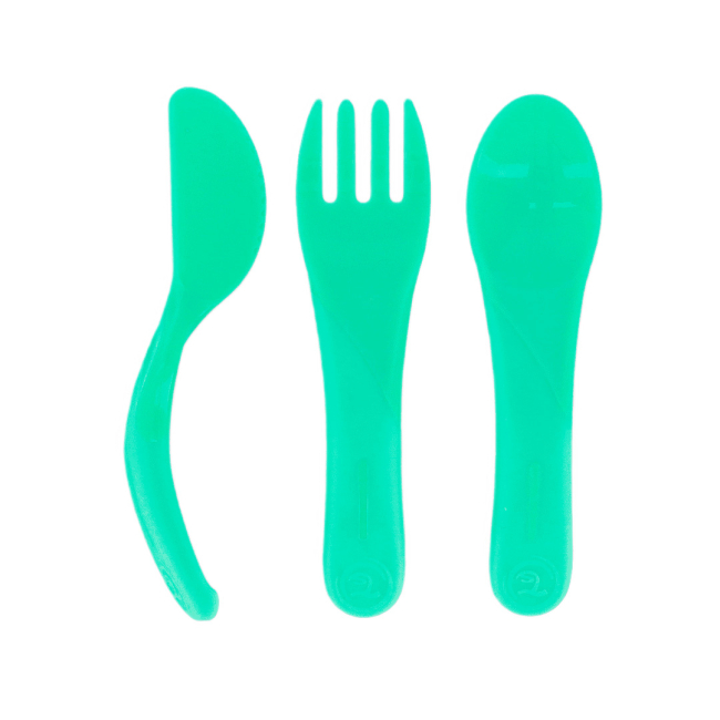 Детская посуда и аксессуары - Набор столовых приборов Twistshake Pastel green (78201)