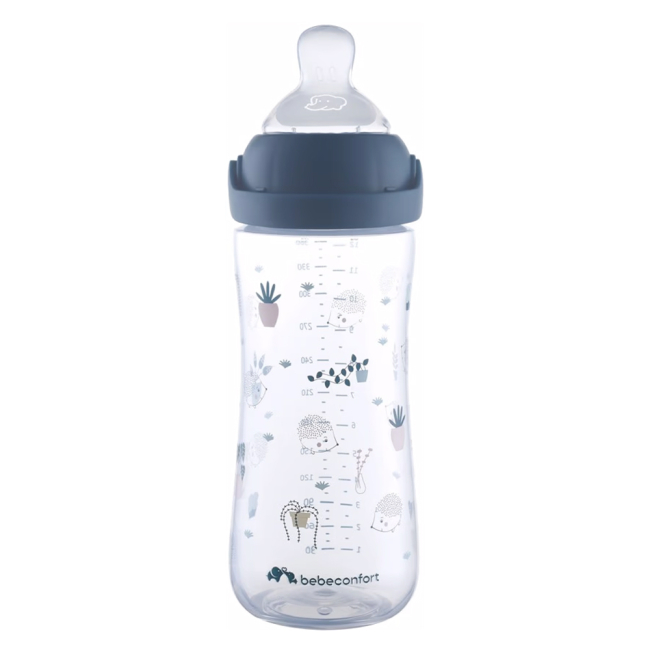 Бутылочки, соски и аксессуары - Бутылочка для кормления Bebe Confort Emotion Physio Urban garden темно-синяя 360 мл (3102209170)