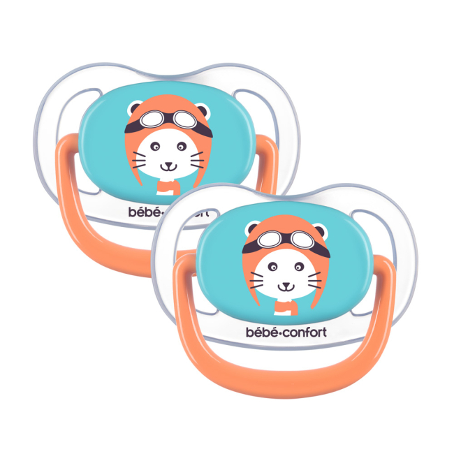 Пустышки и ниблеры - Пустышка Bebe Confort Physio Air Dummy Traveller синяя и оранжевая (3104201780)