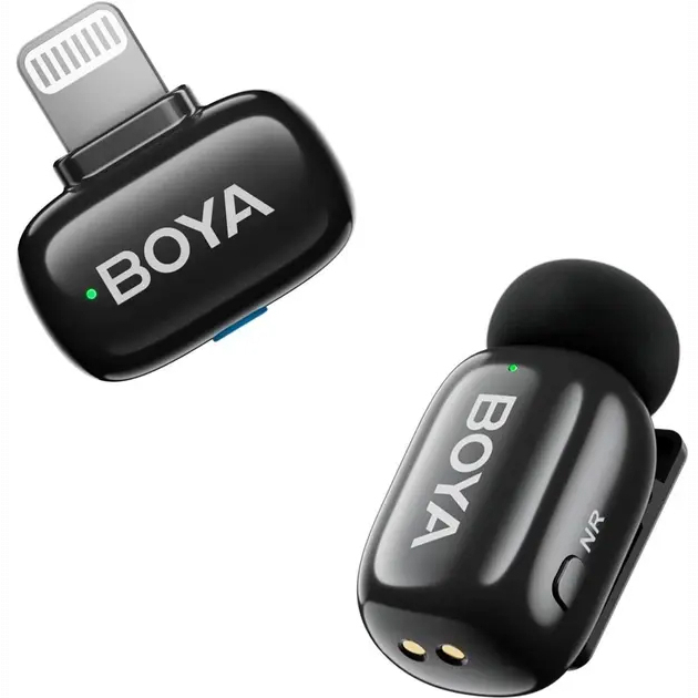 Микрофоны - Петличный микрофон Boya Lightning Black (mini-16)