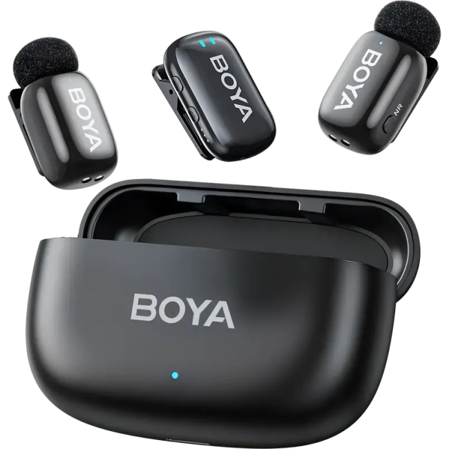 Микрофоны - Петличный микрофон Boya TRS for camera Black (mini-18)