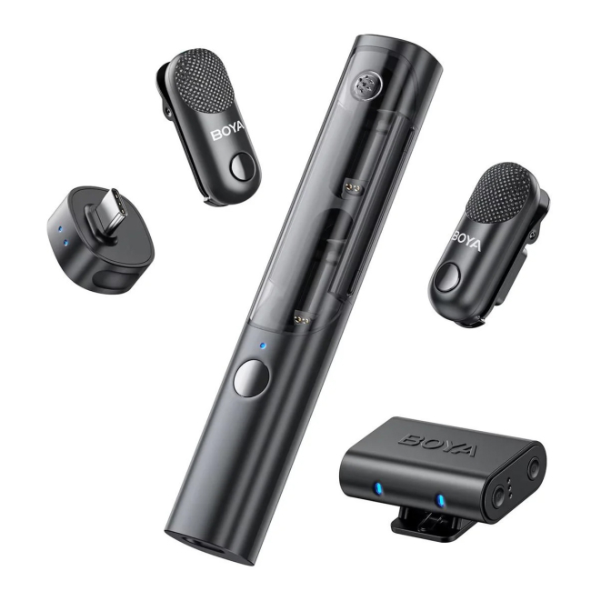 Микрофоны - Беспроводной микрофон Boya Magic Type-C/TRS Black (Magic-03)