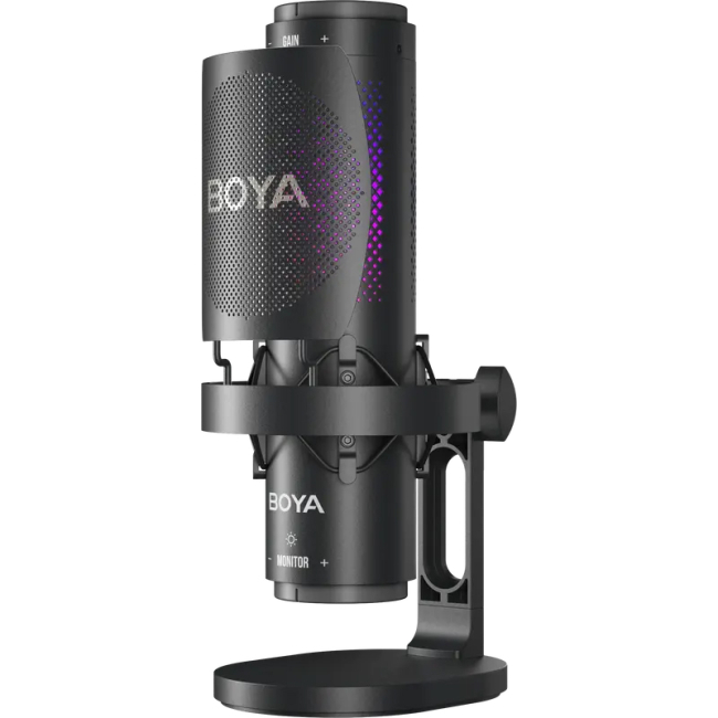 Микрофоны - Конденсаторный микрофон Boya K9 RGB Black (BOYA K9)