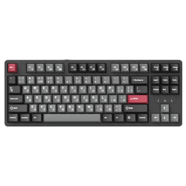 Клавіатура і миші - Клавіатура GamePro Asgard Ragnar Keychron Super Red Switch Wireless/Bluetooth/USB Black (MK285BK)