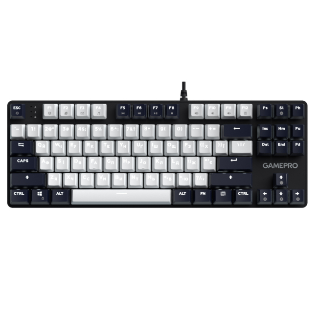 Клавіатура і миші - Клавіатура GamePro Genesis Metallic Outemu Red Swithes USB Black (MK110B)