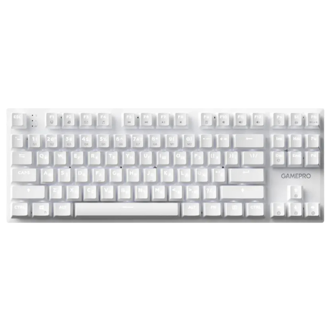Клавиатура и мыши - Клавиатура GamePro Genesis Joker Outemu Red Swithes USB White (MK124W)