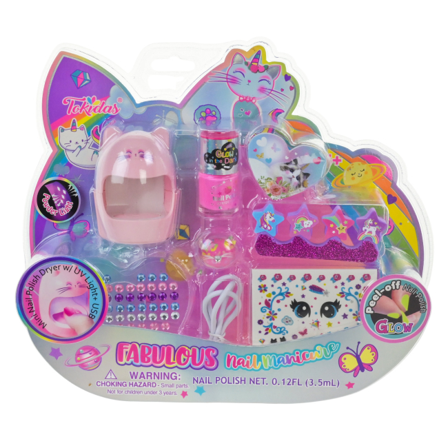 Косметика - ​Набор для маникюра Tokidas с лампой (T043C)