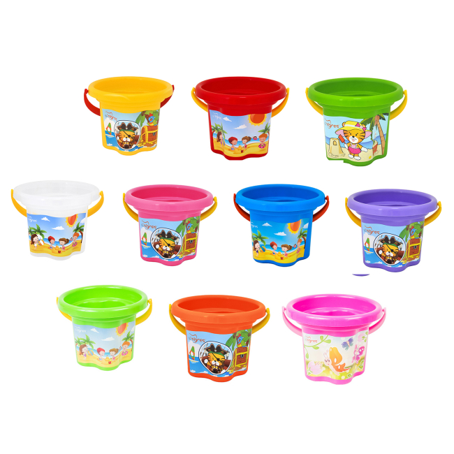 Набори для пісочниці - Відро для піску Tigres Квіточка в асортименті (39628)