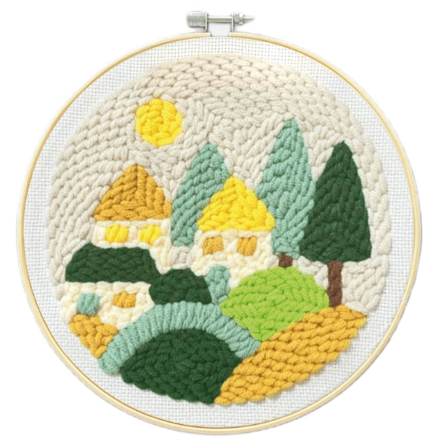 Наборы для творчества - Набор для создания ковровой вышивки Brushme Место спокойствия (PMBR004)