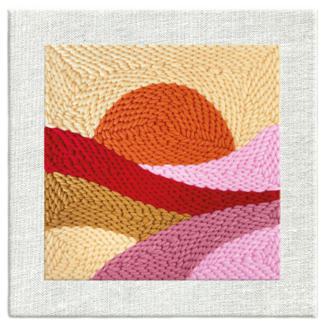 Наборы для творчества - Набор для создания ковровой вышивки Brushme Золотой закат (PMBR013)