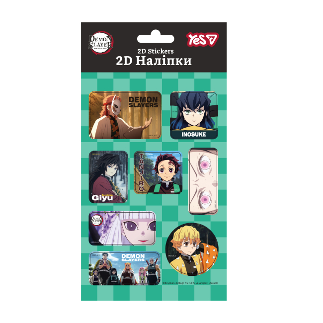 Набори для творчості - Набір наліпок 2D Yes Demon Slayer (708526)