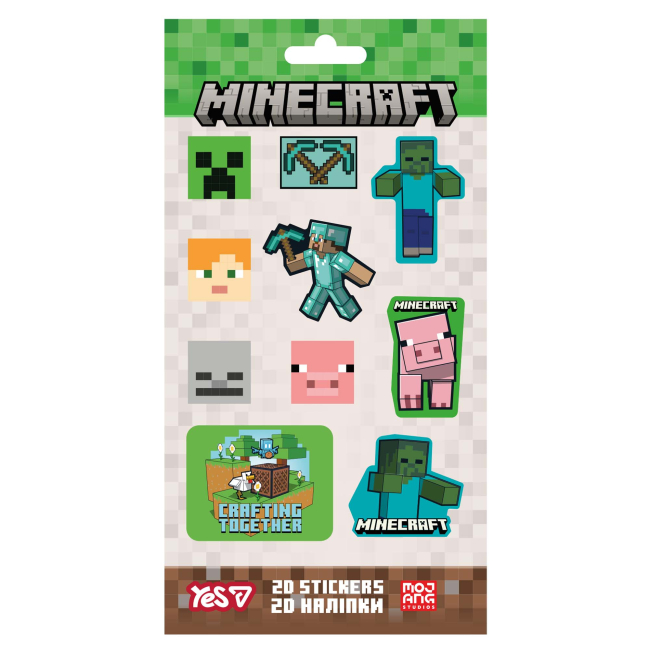 Набори для творчості - Набір наліпок 2D Yes Minecraft (708529)