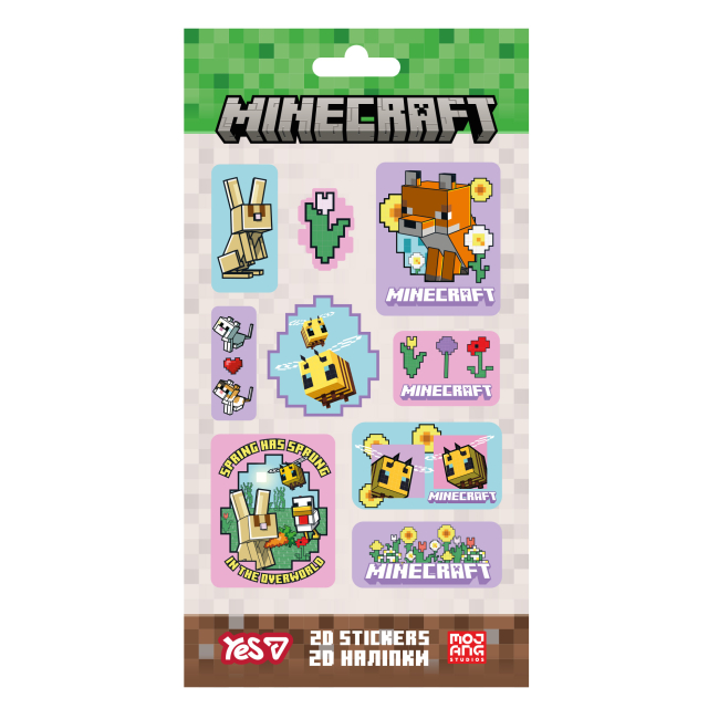Наборы для творчества - Набор наклеек 2D Yes Minecraft Spring Animals (708534)