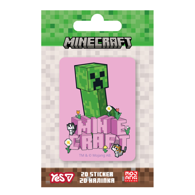 Наборы для творчества - Наклейка 2D Yes Minecraft Spring Creeper (708516)