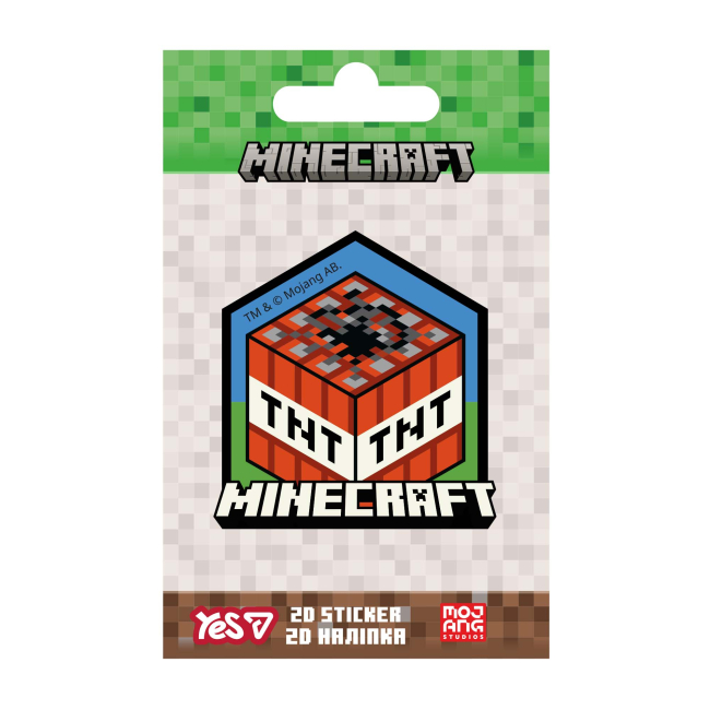 Наборы для творчества - Наклейка 2D Yes Minecraft TNT (708508)