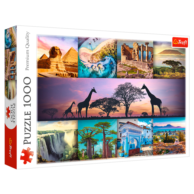 Пазлы - Пазл Trefl Коллаж Африка 1000 элементов (10792)