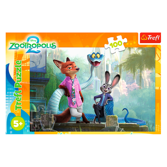 Пазлы - Пазл Trefl Зоотрополис Тайны 100 элементов (16523)