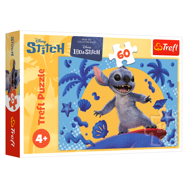 Пазли - Пазл Trefl Disney Stitch The Movie День зі Стічем 60 елементів (17407)