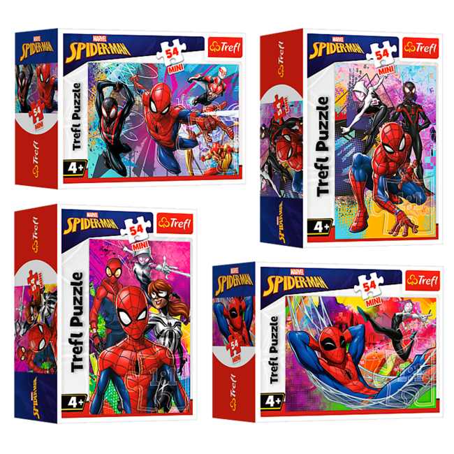 Пазлы - Пазл Trefl Mini Spiderman Скорость и смелость 54 элемента в ассортименте (54216)