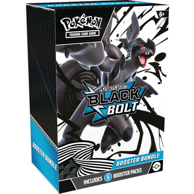 Настільні ігри - ​​Настільна гра Pokemon Black Bolt Booster Bundle SV10.5 (196214118393)
