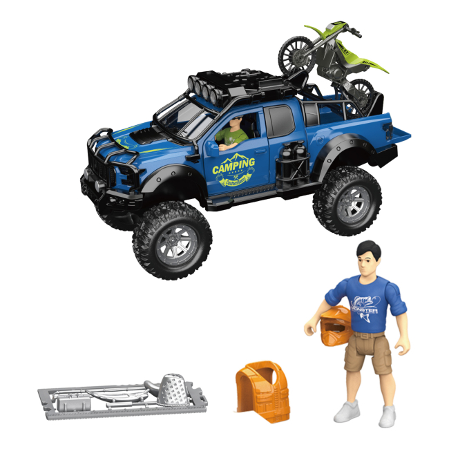 Автомоделі - Ігровий набір Otamanko Автотуризм Позашляховик з мотоциклом (5320291)